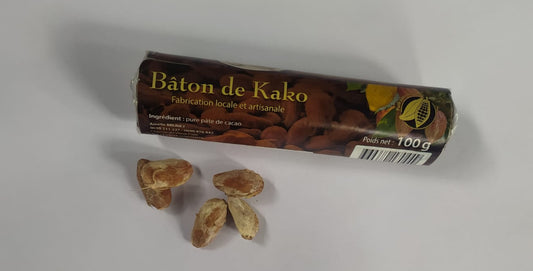 Mon Jardin Tropical- Coffret chocolat cacao gourmand - 5 Graines de cacaoyer à semer de Guadeloupe et un bâton de Kako 100g /Pure pâte chocolat-Arbre à chocolat