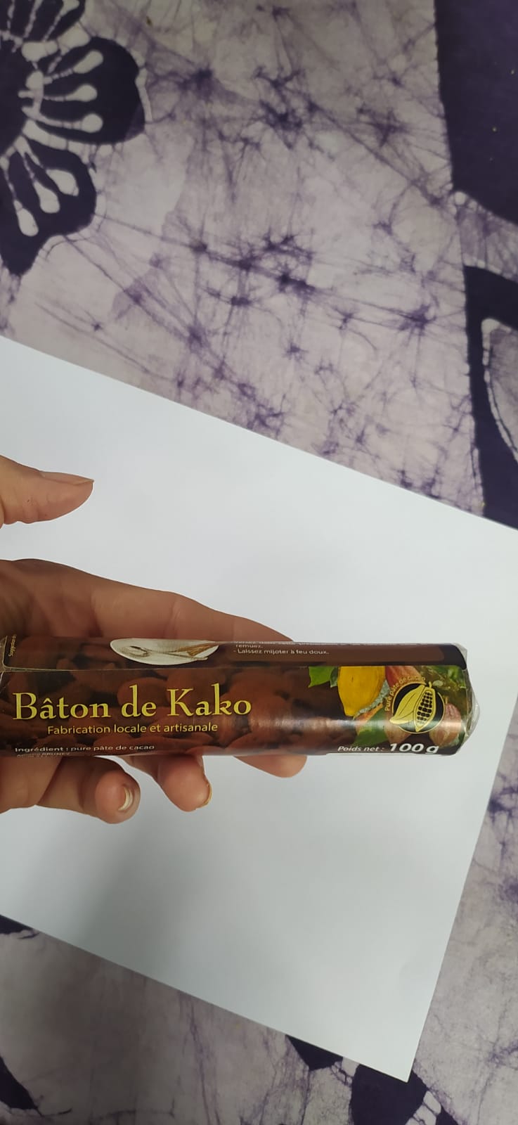 Mon Jardin Tropical- Coffret chocolat cacao gourmand - 5 Graines de cacaoyer à semer de Guadeloupe et un bâton de Kako 100g /Pure pâte chocolat-Arbre à chocolat